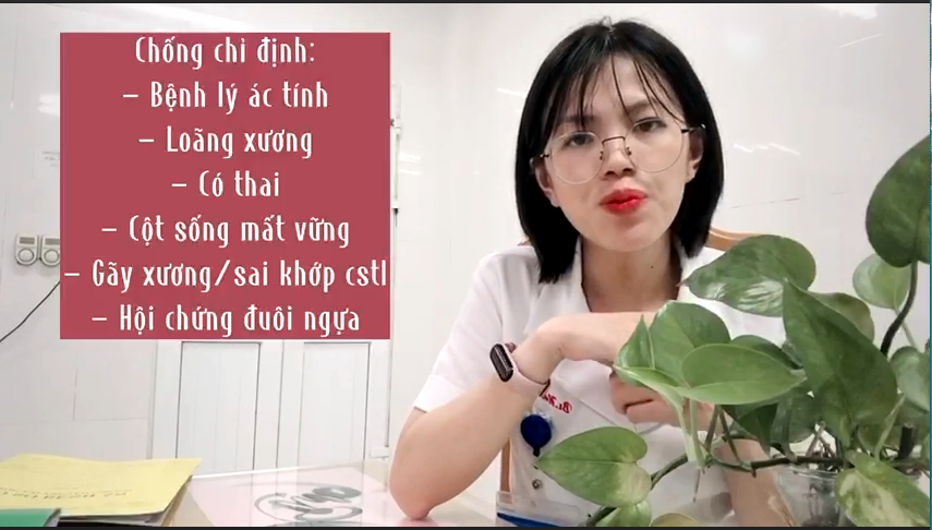 chống chỉ định phương pháp kéo giãn cột sống