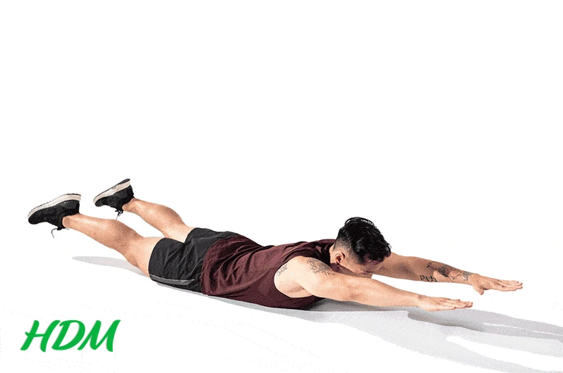 Bài tập kéo giãn cột sống và mông