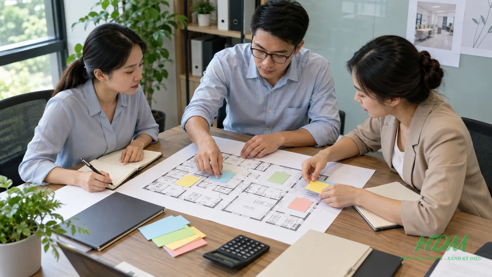 Nhóm vận hành gắn các khoản dùng chung vào từng khu trên sơ đồ cơ sở